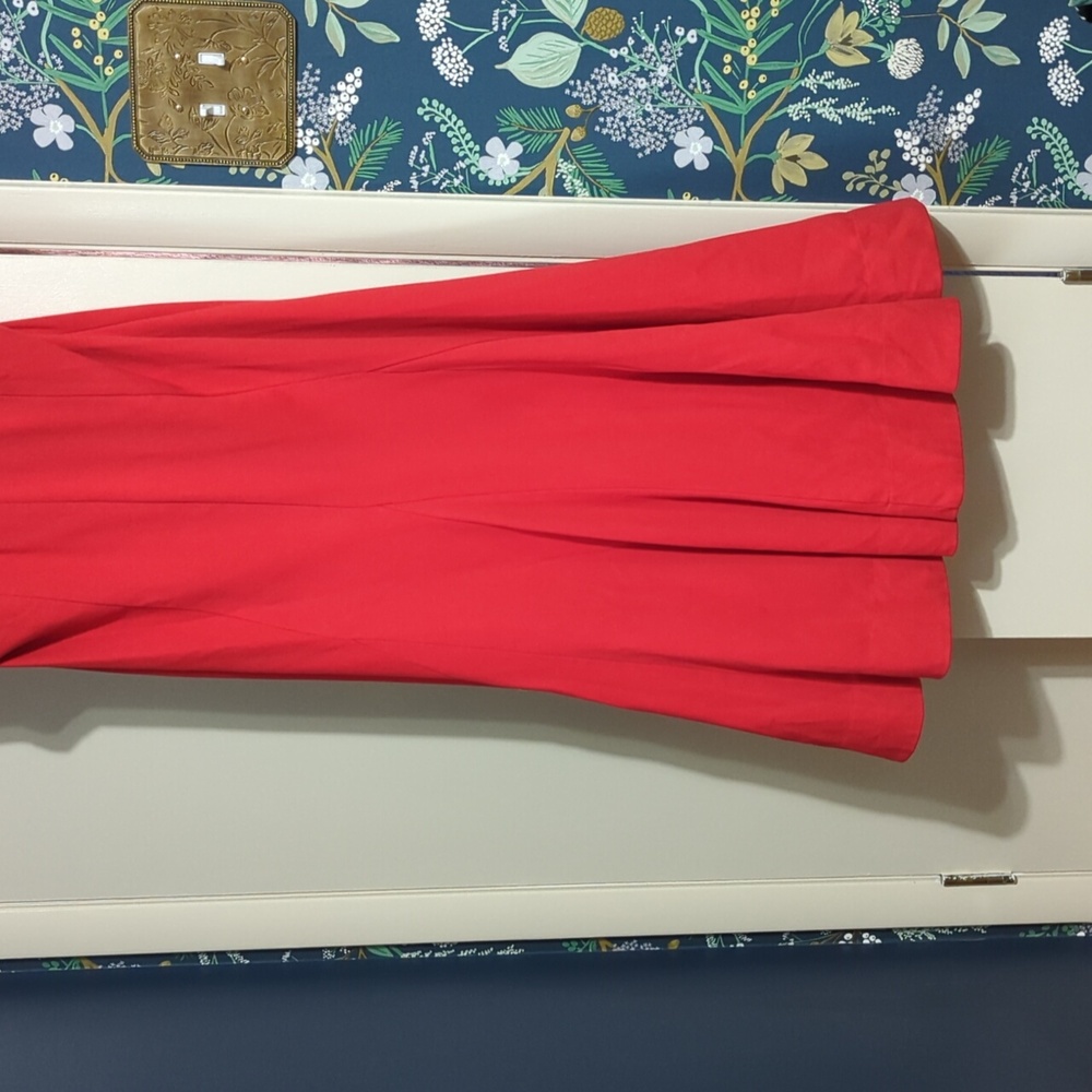 Maeve Red Halter-Back Midi Dress - Picture 3 of 13
